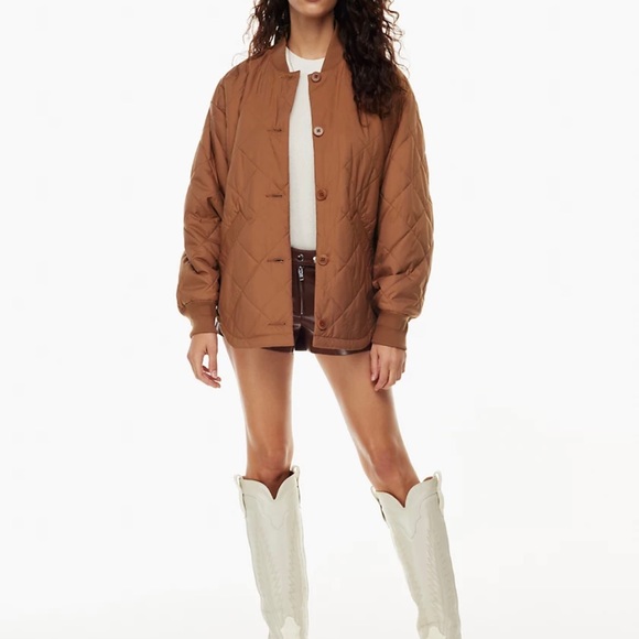 Aritzia - Wilfred Pavant Quilted Jacket, Epicurean Brown, SZ M, rarely worn - Picture 4 of 5